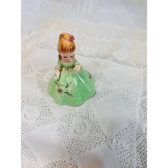 VTG Josef Originals BELLE of the Month, Bell of the Ball, Ceramic Bell Figurine - Picture 7 of 8